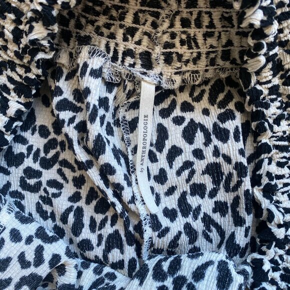 Anthropologie Kyra Off-The-Shoulder Leopard Jumpsuit, Size S - Picture 6 of 6